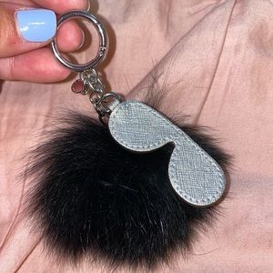 Michael Kors Fluff Ball Keychain